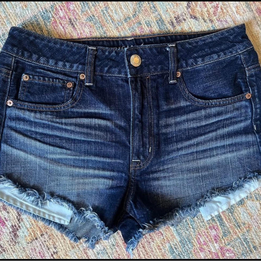 American Eagle Hi-rise Festival denim shorts